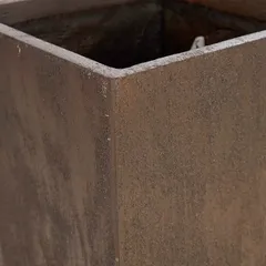 أصيص نباتات فخار ليفي تكساس كوبيهي (صدئي، 33 × 70 سم)