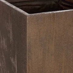 Texas Cubihi Fiber Clay Plant Pot (40 x 80 cm, Rust)