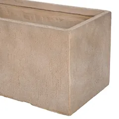 Texas Bigular Fiber Clay Plant Pot (60 x 30 x 30 cm, Sand)