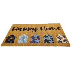 Rag n Rug PVC Tufted Coir Happy Home Mat (45 x 90 cm)