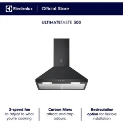 Electrolux UltimateTaste 300 Chimney Extractor Built-In Hood, LFC326K (59.8 x 45 x 69-94 cm)