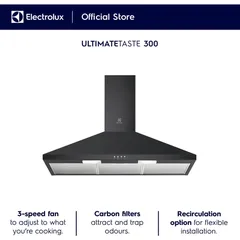 Electrolux UltimateTaste 300 Chimney Extractor Built-In Hood, LFC319K (89.8 X 45 X 69-94 Cm)