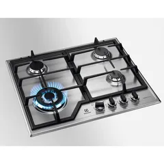 Electrolux UltimateTaste 500 Built-In 4-Burner Gas Hob, KGS6436X (59.5 x 51 x 5.1 cm)