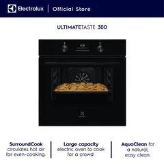 Electrolux UltimateTaste 300 Built-In Electric Single Oven, KOH3H00BK (65 L)