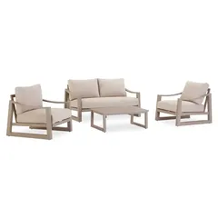 Cuba Aluminum 4-Seater Sofa Set