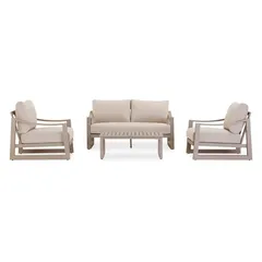 Cuba Aluminum 4-Seater Sofa Set