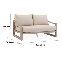 Cuba Aluminum 4-Seater Sofa Set