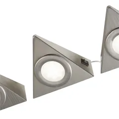 Colours Huetter Mains-Powered LED Under-Cabinet Light Pack (3 Pc., 2.5 W)