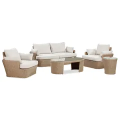 Barany Rattan 4-Seater Outdoor Sofa Set W/Cushions (179 x 87x 73.5 cm)