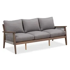 Baltimore Acacia Wood 3-Seater Sofa W/Cushion (192 x 83 x 73 cm)