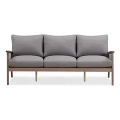 Baltimore Acacia Wood 3-Seater Sofa W/Cushion (192 x 83 x 73 cm)