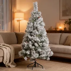 Feeric Minnesota Flocked Artificial Festive Tree (300 cm)