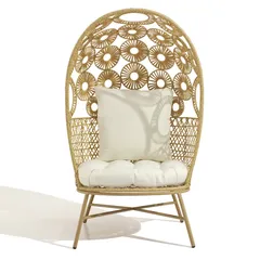 Hawaii Wicker & Steel Egg Chair