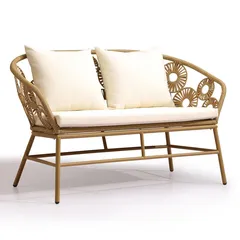 Hawaii 4-Seater Rattan & Steel Sofa Set