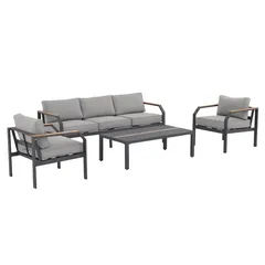 Tornado 5-Seater Aluminum Sofa Set