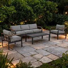 Tornado 5-Seater Aluminum Outdoor Sofa Set