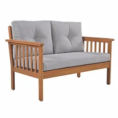 Living Accents Casa 5-Seater Acacia Wood Sofa Set (125 x 76 x 81 cm)