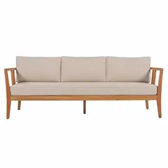 Living Accents Milan 5-Seater Acacia Wood Sofa Set (184 x 68 x 61.5 cm)