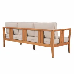 Living Accents Milan 5-Seater Acacia Wood Sofa Set (184 x 68 x 61.5 cm)