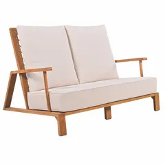 Living Accents Milan 4-Seater Acacia Wood Sofa Set (144 x 111 x 91 cm)