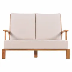 Living Accents Milan 4-Seater Acacia Wood Sofa Set (144 x 111 x 91 cm)