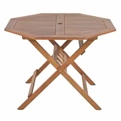 Roswell Acacia Wood Octagonal Dining Table (110 x 110 x 75 cm)