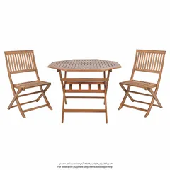 Roswell Acacia Wood Octagonal Dining Table (110 x 110 x 75 cm)