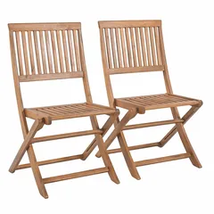 Roswell Acacia Wood Dining Chair (2 Pc., 52.5 x 56 x 90 cm)