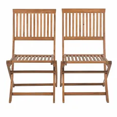 Roswell Acacia Wood Dining Chair (2 Pc., 52.5 x 56 x 90 cm)