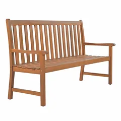 Living Accents Windsor 3-Seater Acacia Wood Bench (152 x 61.5 x 95 cm)