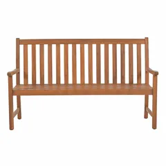 Living Accents Windsor 3-Seater Acacia Wood Bench (152 x 61.5 x 95 cm)