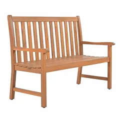 Living Accents Windsor 2-Seater Acacia Wood Bench (121.5 x 61.5 x 95 cm)