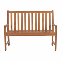 Living Accents Windsor 2-Seater Acacia Wood Bench (121.5 x 61.5 x 95 cm)