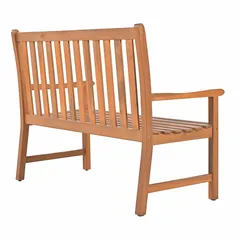 Living Accents Windsor 2-Seater Acacia Wood Bench (121.5 x 61.5 x 95 cm)