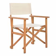 Living Accents Kiko Eucalyptus Director Chair (59 x 54 x 89 cm, Beige)