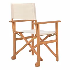 Living Accents Kiko Eucalyptus Director Chair (59 x 54 x 89 cm, Beige)