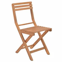 Living Accents Finn 2-Seater Acacia Wood Foldable Bistro Set (38 x 51.5 x 82 cm)