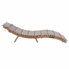 Living Accents Lazzie Acacia Wood Sunlounger (60 x 190 x 51.5 cm)