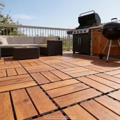 أرضيات خشب أكاسيا 12 شريحة ليفينج أكسينتس (30 × 30 سم، 6 قطع)