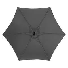 Hesperide Manoa Steel Umbrella (306 x 292 x 246 cm, Slate Gray)