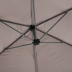 Hesperide Manoa Steel Umbrella (306 x 292 x 246 cm, Taupe)