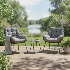 مجموعة أثاث فولاذ ورتان بمقعدين هيسبيريد باوباو