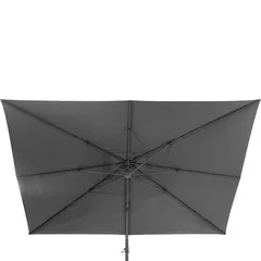 Hesperide Melhia Aluminum & Olefin Umbrella (300 x 300 x 263 cm, Charcoal)