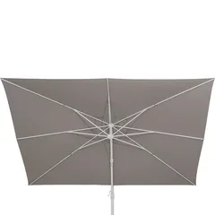 Hesperide Melhia Aluminum & Olefin Umbrella (400 x 300 x 272 ​​cm, Linen Beige)