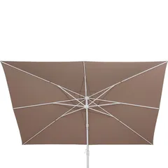 Hesperide Melhia Aluminum & Olefin Umbrella (300 x 300 x 263 cm, Hazelnut)