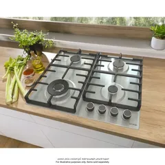 Gorenje Built-In 4-Burner Gas Hob, GW642ABX (60 × 13 × 52 cm)