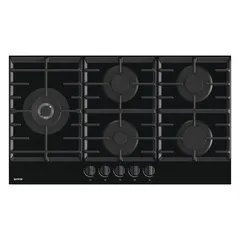 Gorenje Built-In 5-Burner Gas On Glass Ceramic Hob, GCW951B (90 × 13.2 × 52 cm)