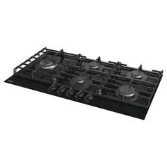 Gorenje Built-In 5-Burner Gas On Glass Ceramic Hob, GCW951B (90 × 13.2 × 52 cm)