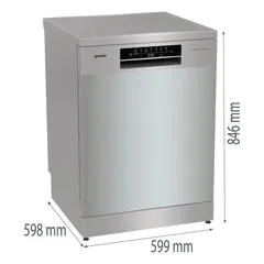 Gorenje Freestanding Dishwasher, GS643D60X (16 Place Settings, 59.9 × 84.6 × 59.8 Cm)