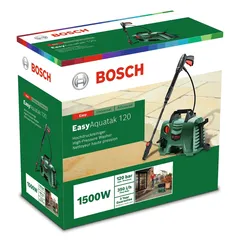 Bosch Easy Aquatak 120 Pressure Washer (120 bar) + Easy Pump Cordless Compressed Air Pump (3.6 V)
